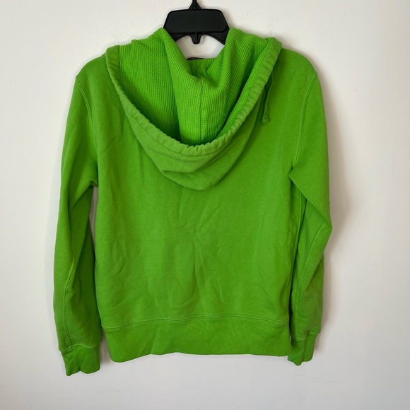 Ralph Lauren Womens Vibrant Green Zip-Up Hoodie Sz M - Picture 4 of 4